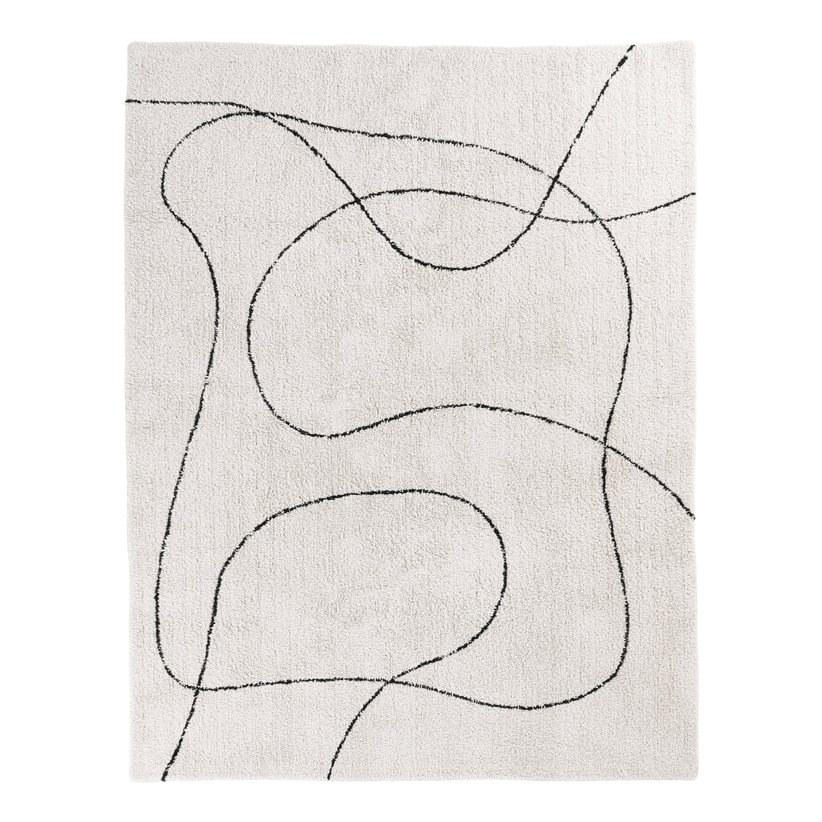 Tapete Tampa em Algodão Estampado, Natural — 200 × 300 cm