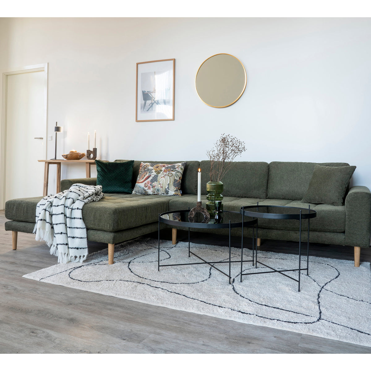 Tapete Tampa em Algodão Estampado, Natural — 200 × 300 cm