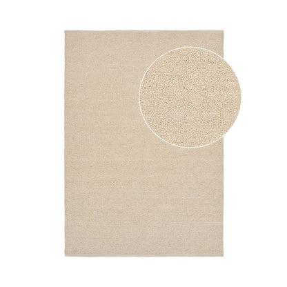 Tapete Bela Tecido à Mão em Mistura de Lã, Bege — 160 × 230 cm
