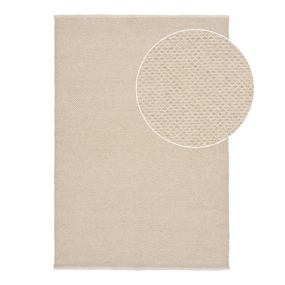Tapete Gaya Tecido à Mão em Mistura de Lã, Bege — 200 × 300 cm