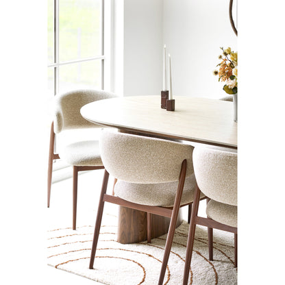 Tampa Cotton Rug with Raised Arches, Beige — 200 × 300 cm