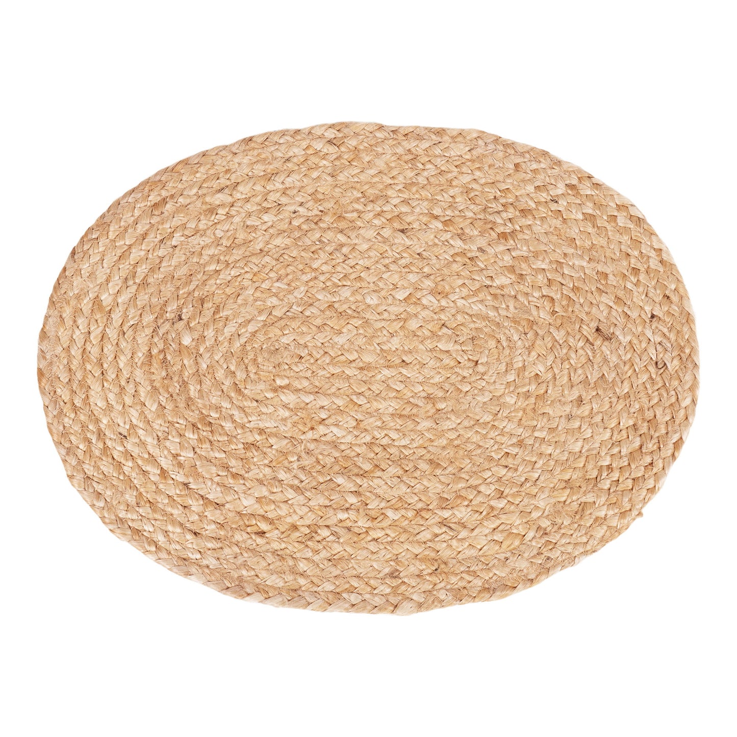 Conjunto de 4 Individuais Bombay em Juta Trançada, Oval 35 × 45 cm