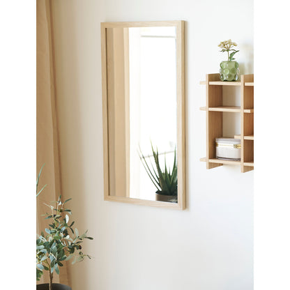 Espelho Scottsdale com Moldura em Madeira Natural — 45 × 75 cm