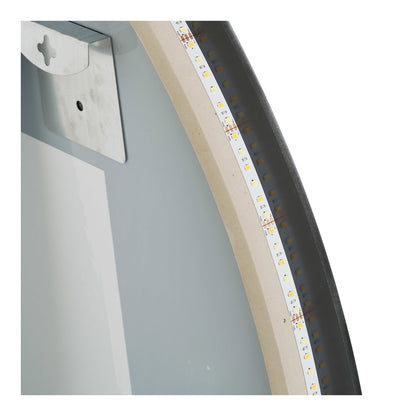 Espelho Kiama de Forma Orgânica com LED e Anti-Embaciamento — 58 × 80 cm