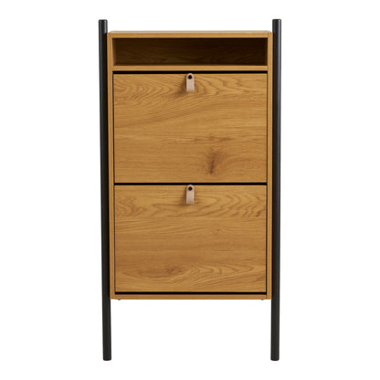Boat Shoe Cabinet with Oak Effect — 62 × 26 × 118 cm