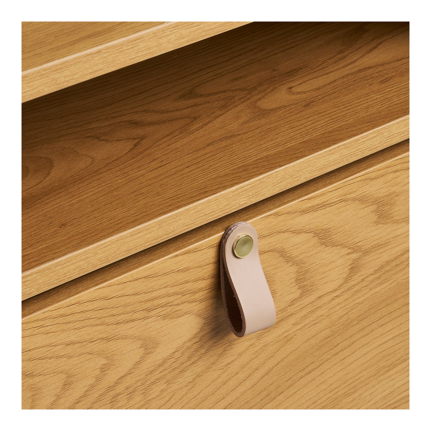 Boat Shoe Cabinet with Oak Effect — 62 × 26 × 118 cm