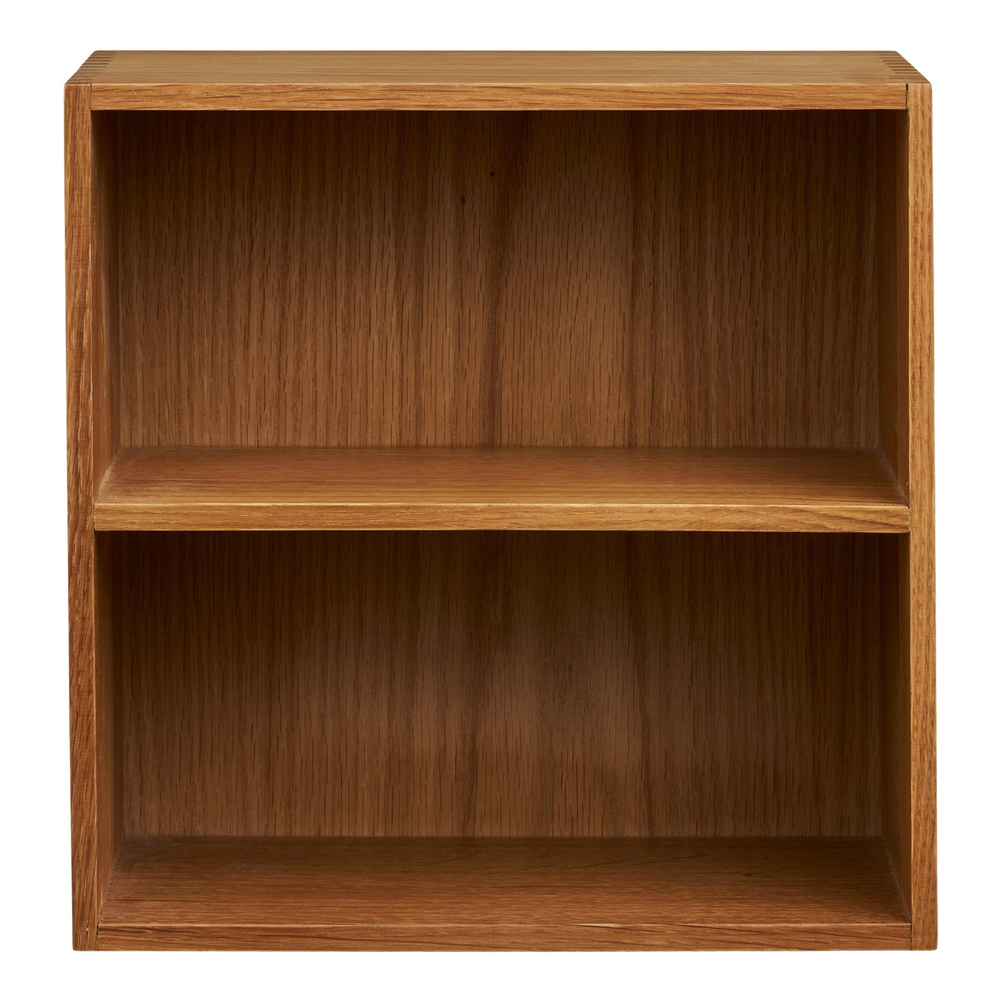 Townsville Wall Shelf in Oak with 2 Compartments — 30 × 18 × 30 cm