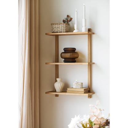 Prateleira de Parede Townsville em Carvalho Natural — 50 × 20 × 75 cm