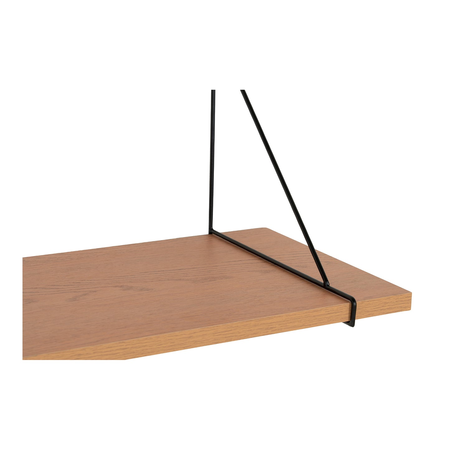 Chiba Wall Shelf in Ash Veneer with Steel Straps — 120 cm