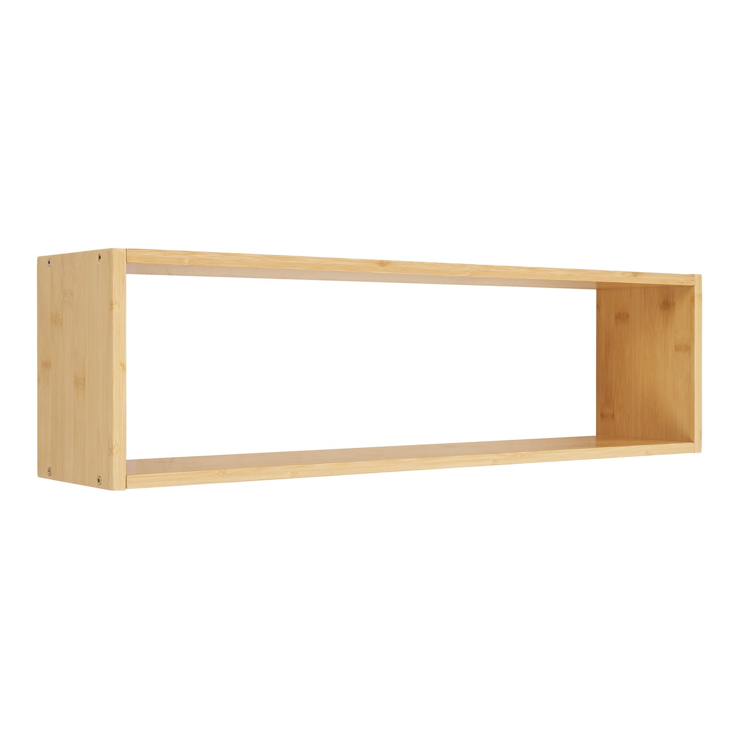 Prateleira-Caixa Ember em Bambu Natural — 70 × 15 × 19,5 cm