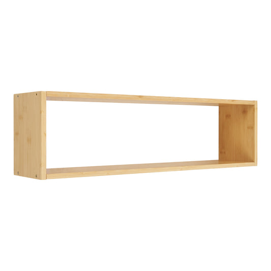 Ember Natural Bamboo Shelf Box — 70 × 15 × 19.5 cm