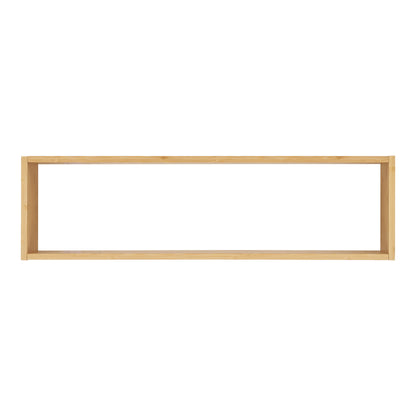Prateleira-Caixa Ember em Bambu Natural — 70 × 15 × 19,5 cm