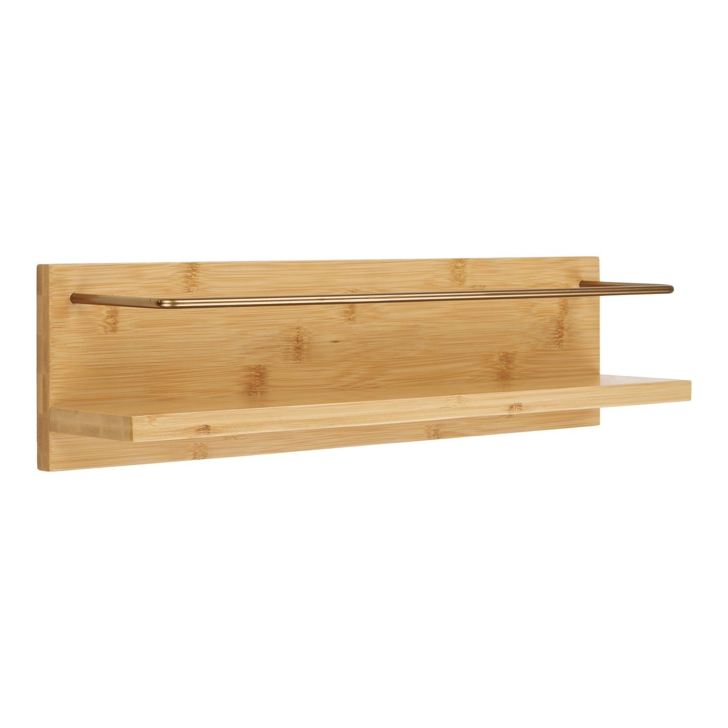 Prateleira de Parede Ember em Bambu Natural, 45 cm