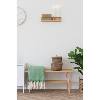 Prateleira de Parede Ember em Bambu Natural, 45 cm