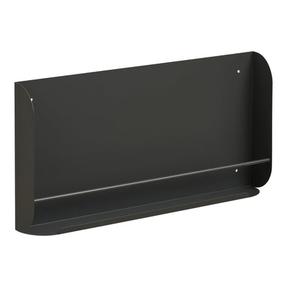 Prateleira de Parede Volterra em Metal Cinzento-Escuro — 60 × 7 × 30 cm