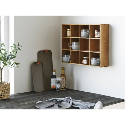 Soria Wall Shelf in Natural Oak — 39 × 11 × 51 cm