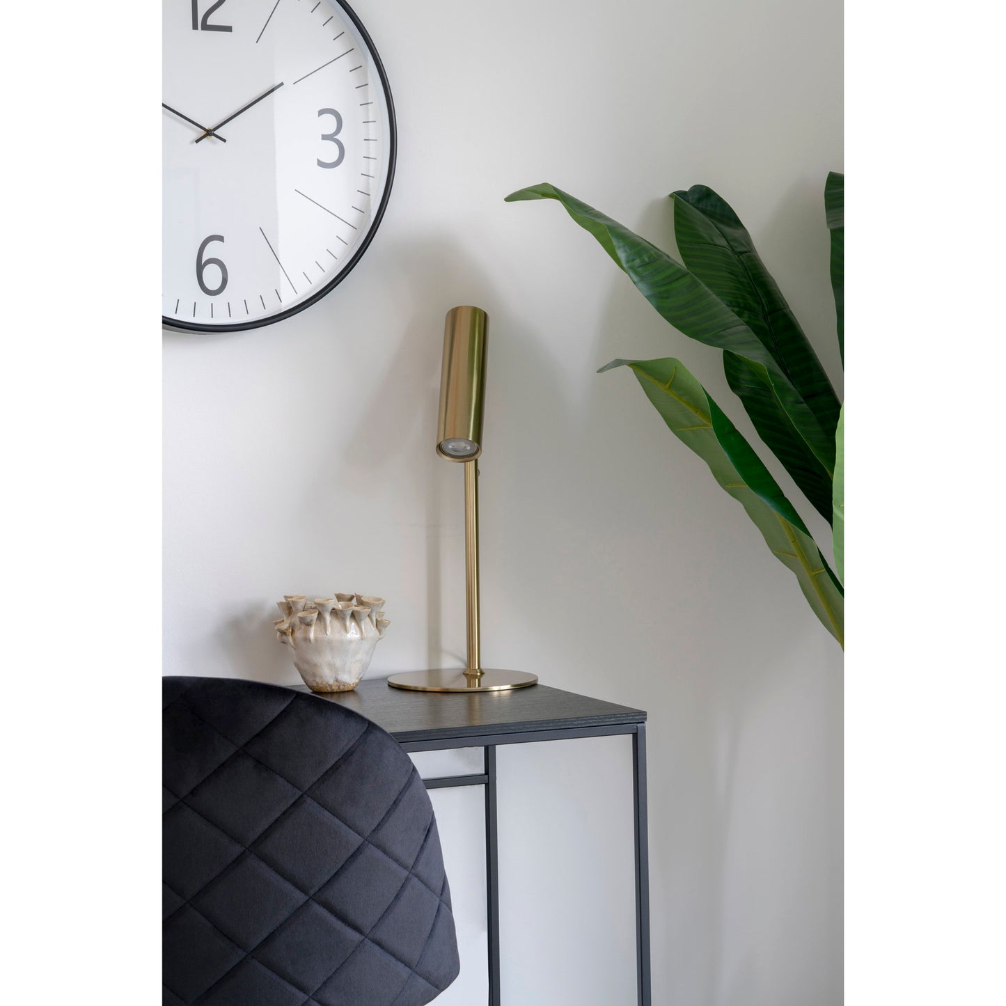 Relógio de Parede Biel, Preto e Branco Ø 51 cm