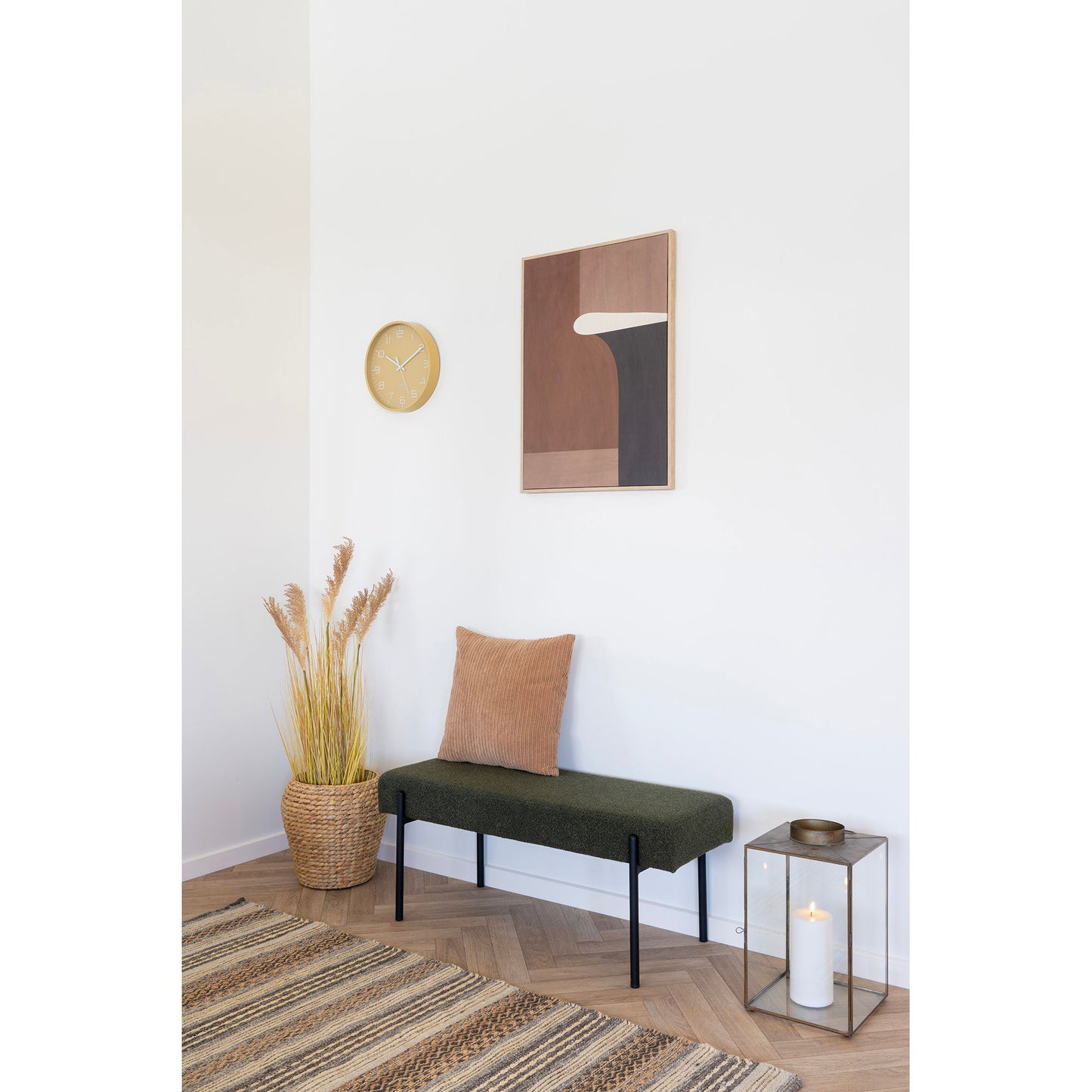 Relógio de Parede Rosolini, Ocre — Ø 30 cm
