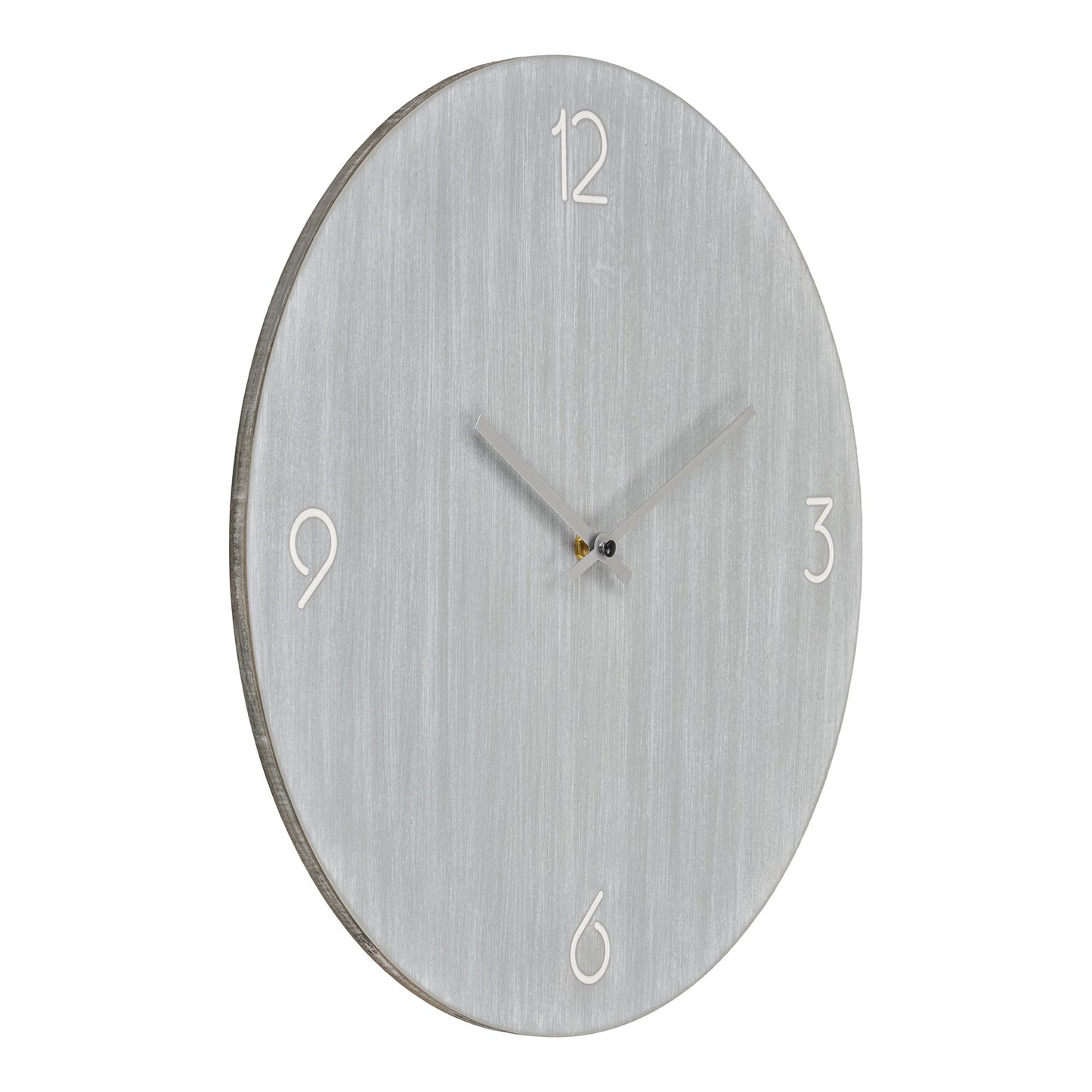 Relógio de Parede Ravenna em MDF Cinzento-Claro, Ø 40 cm