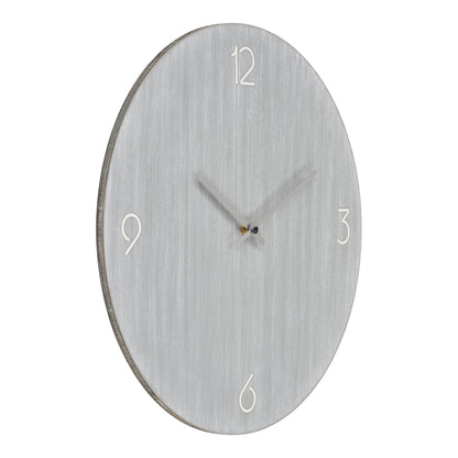 Relógio de Parede Ravenna em MDF Cinzento-Claro, Ø 40 cm