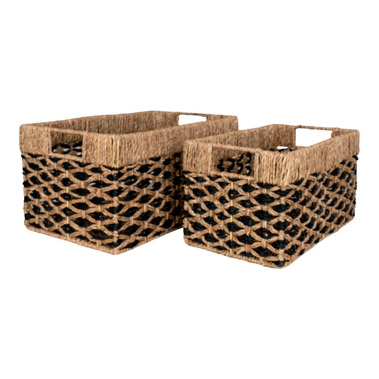 Conjunto de 2 Cestos Salar em Erva-Marinha Natural