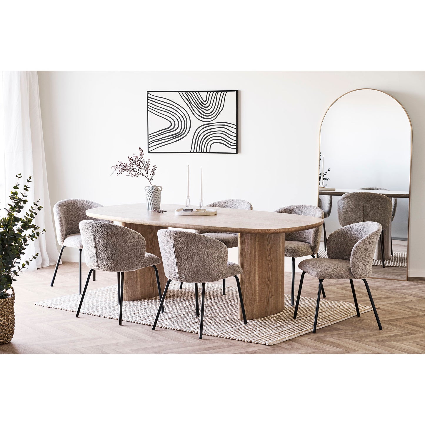 Vaso em Cerâmica Azul Vidrada — 15,5 × 22 cm