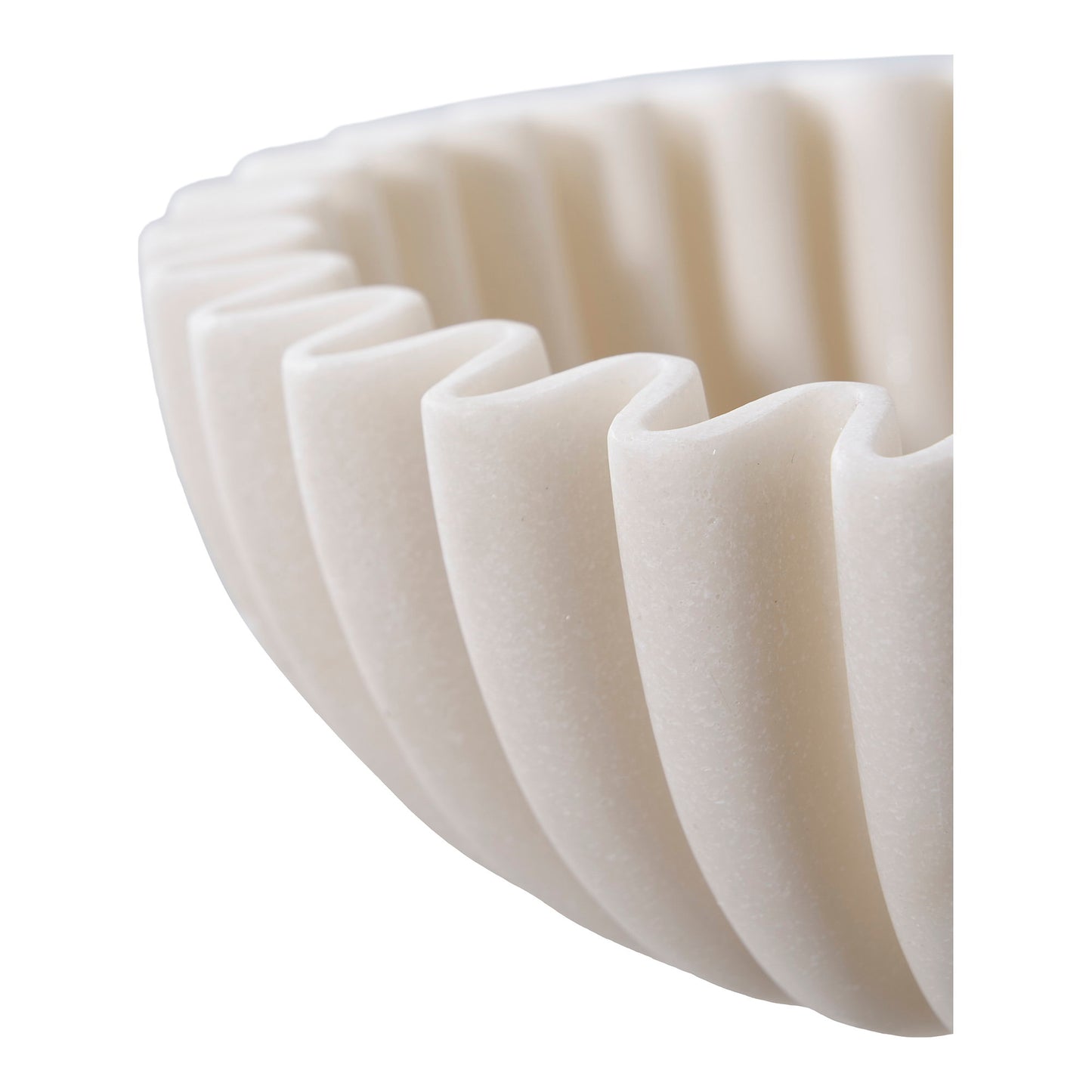Taça Decorativa Comporta em Resina Bege, Ø 20 × 6,5 cm