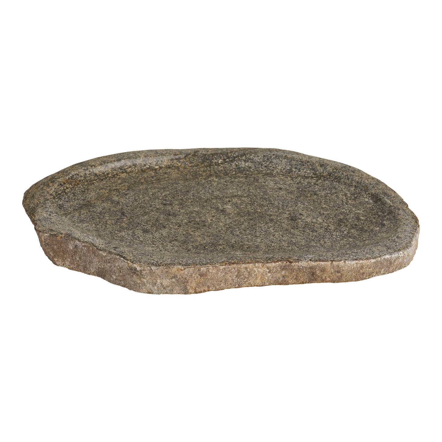 Bandeja Gara em Pedra de Rio Natural — 30 × 25 cm