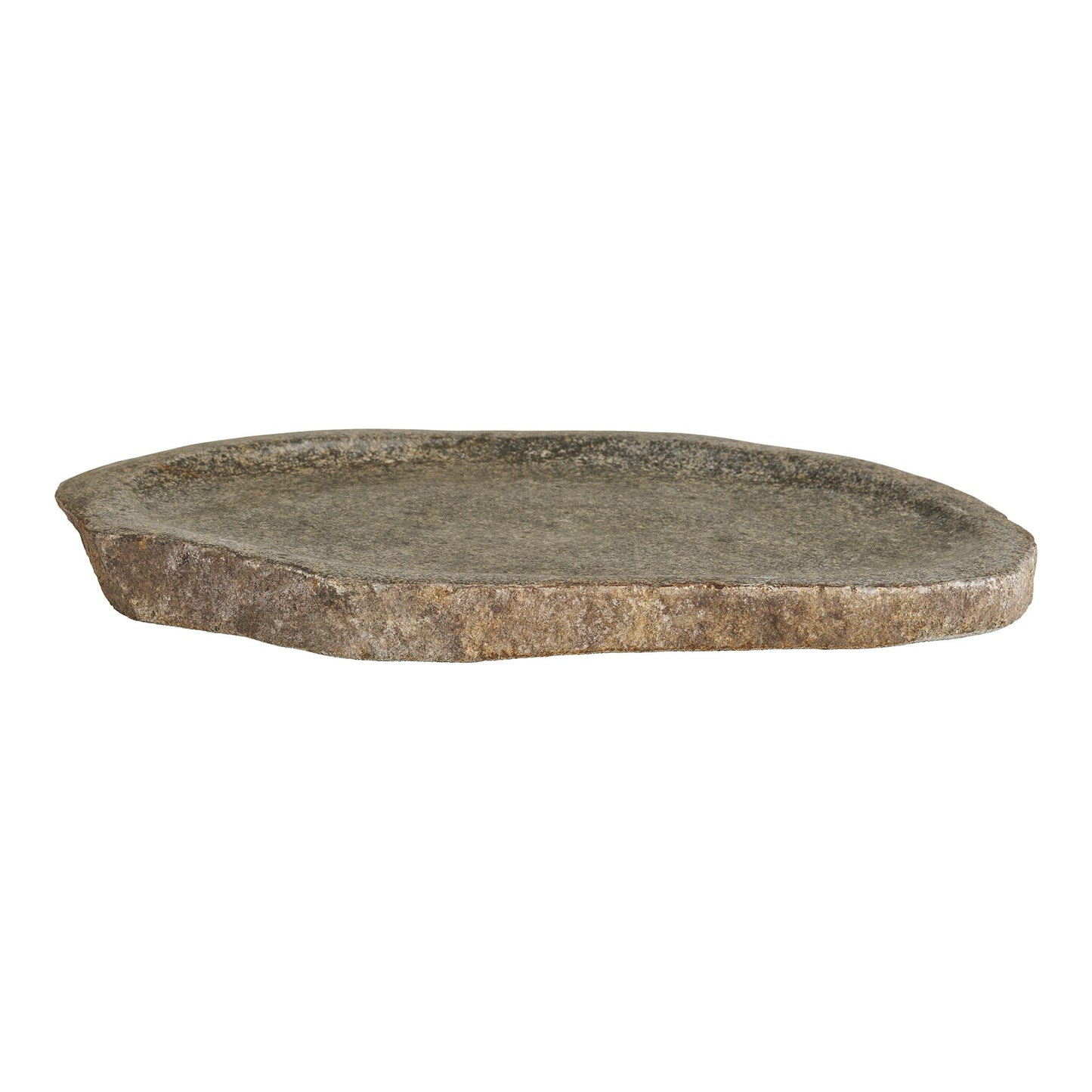 Bandeja Gara em Pedra de Rio Natural — 30 × 25 cm