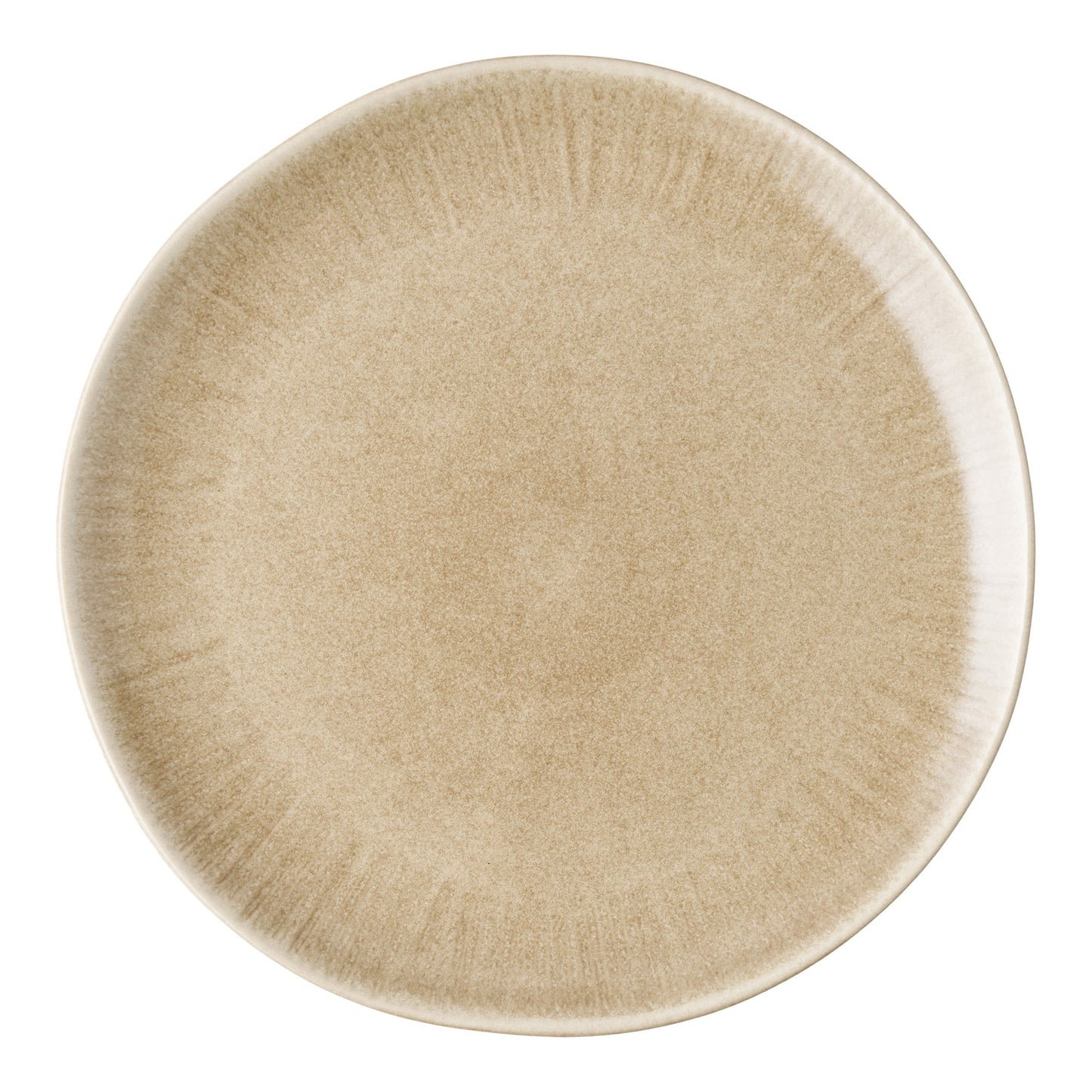 Set of 4 Viola Beige Stoneware Dinner Plates — Ø 27 cm