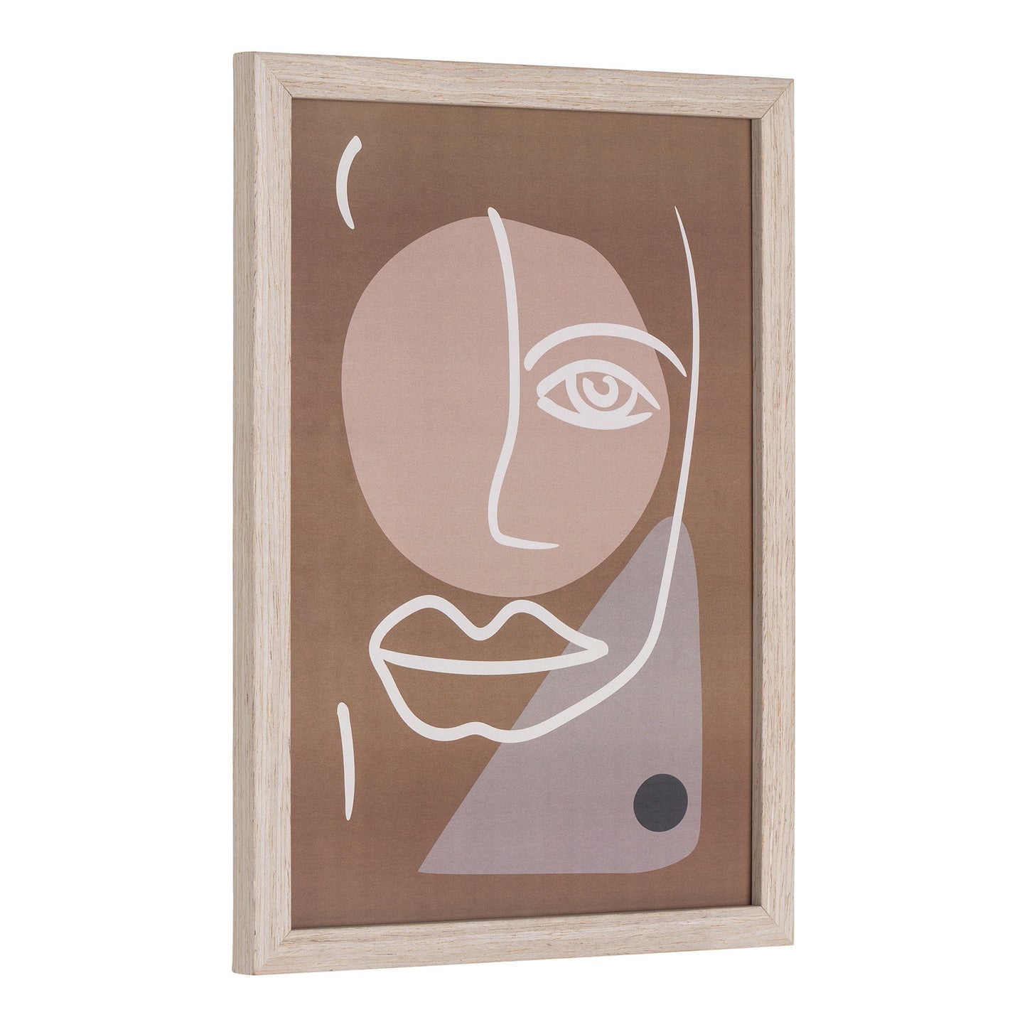 Conjunto de 3 Quadros Madison com Moldura Natural — N.º 1