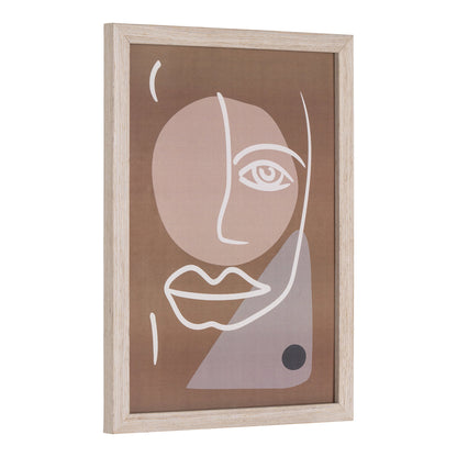 Conjunto de 3 Quadros Madison com Moldura Natural — N.º 1