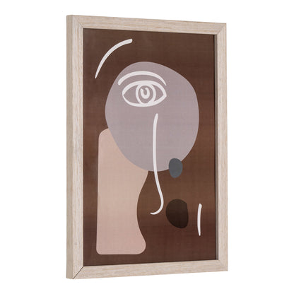 Conjunto de 3 Quadros Madison com Moldura Natural — N.º 1