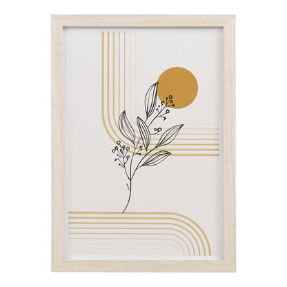 Conjunto de 3 Quadros Madison com Moldura Natural — N.º 2