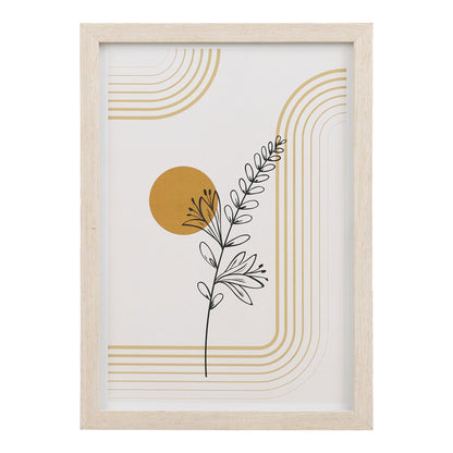 Conjunto de 3 Quadros Madison com Moldura Natural — N.º 2