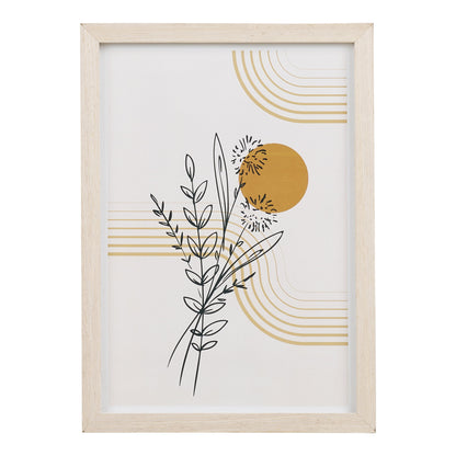 Conjunto de 3 Quadros Madison com Moldura Natural — N.º 2