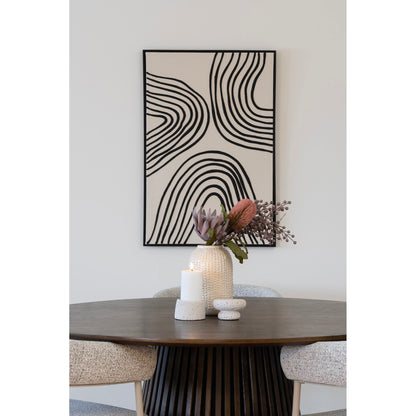 Lipari Canvas Print No. 2, Black and Beige — 60 × 90 cm