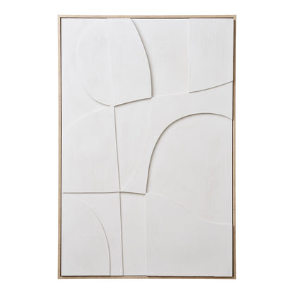 Decoração de Parede em Relevo Madeline N.º 2, Branco 60 × 90 cm