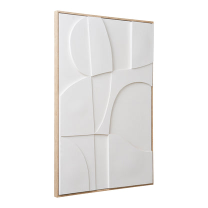 Decoração de Parede em Relevo Madeline N.º 2, Branco 60 × 90 cm