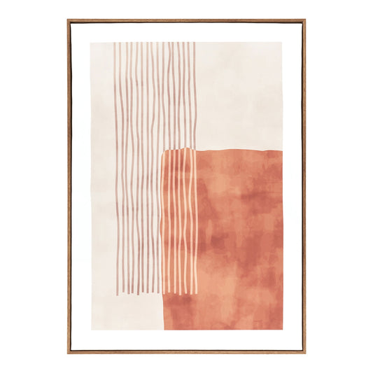 Impressão em Tela Mina N.º 1, Bege e Castanho 50 × 70 cm