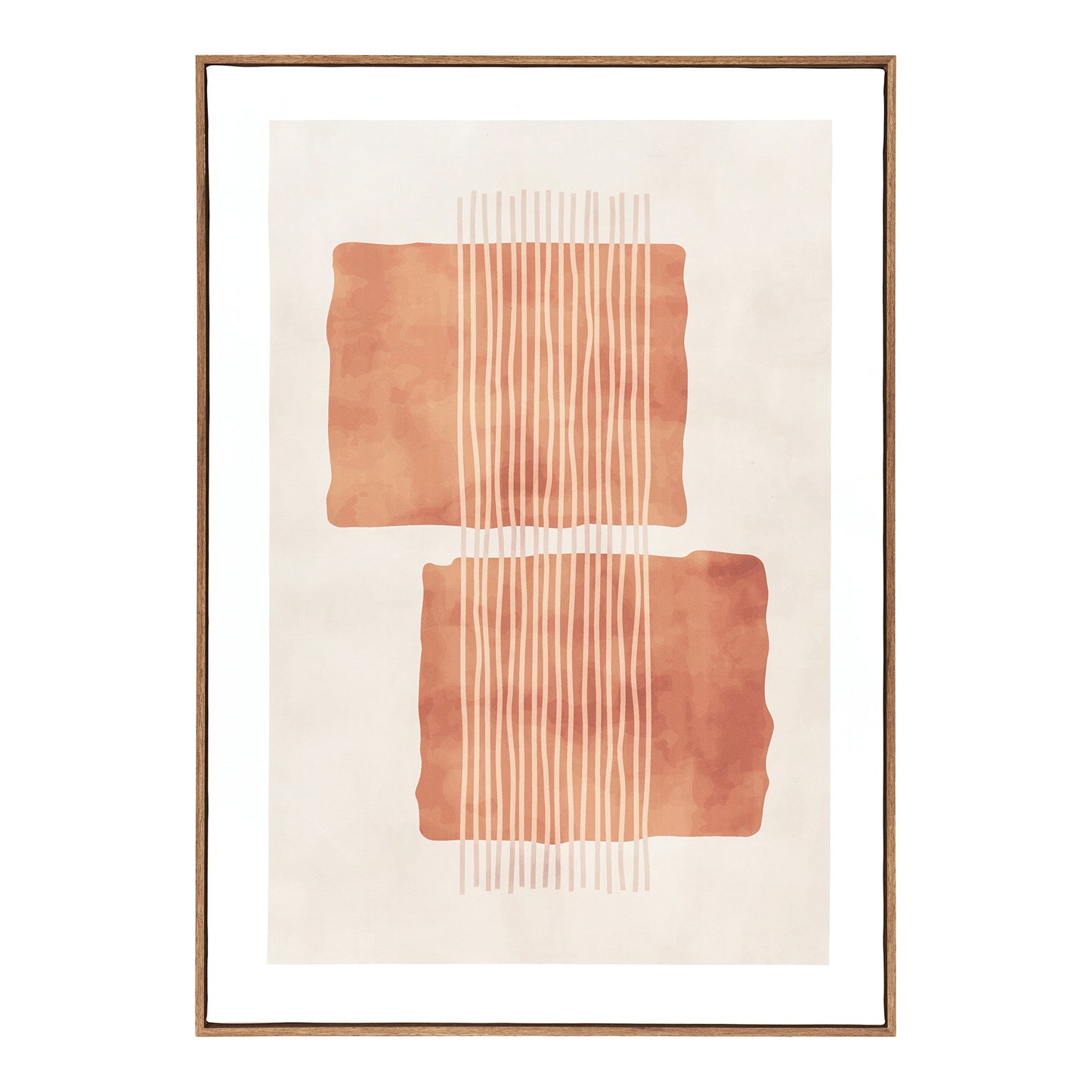 Mina Canvas Print No. 2, Beige and Brown 50 × 70 cm