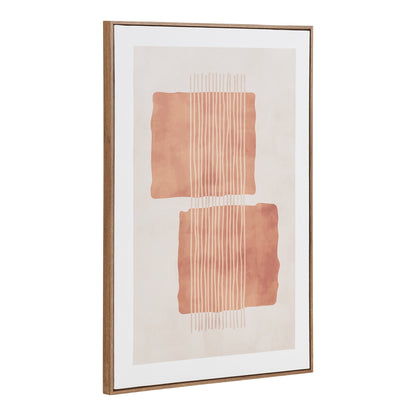 Mina Canvas Print No. 2, Beige and Brown 50 × 70 cm