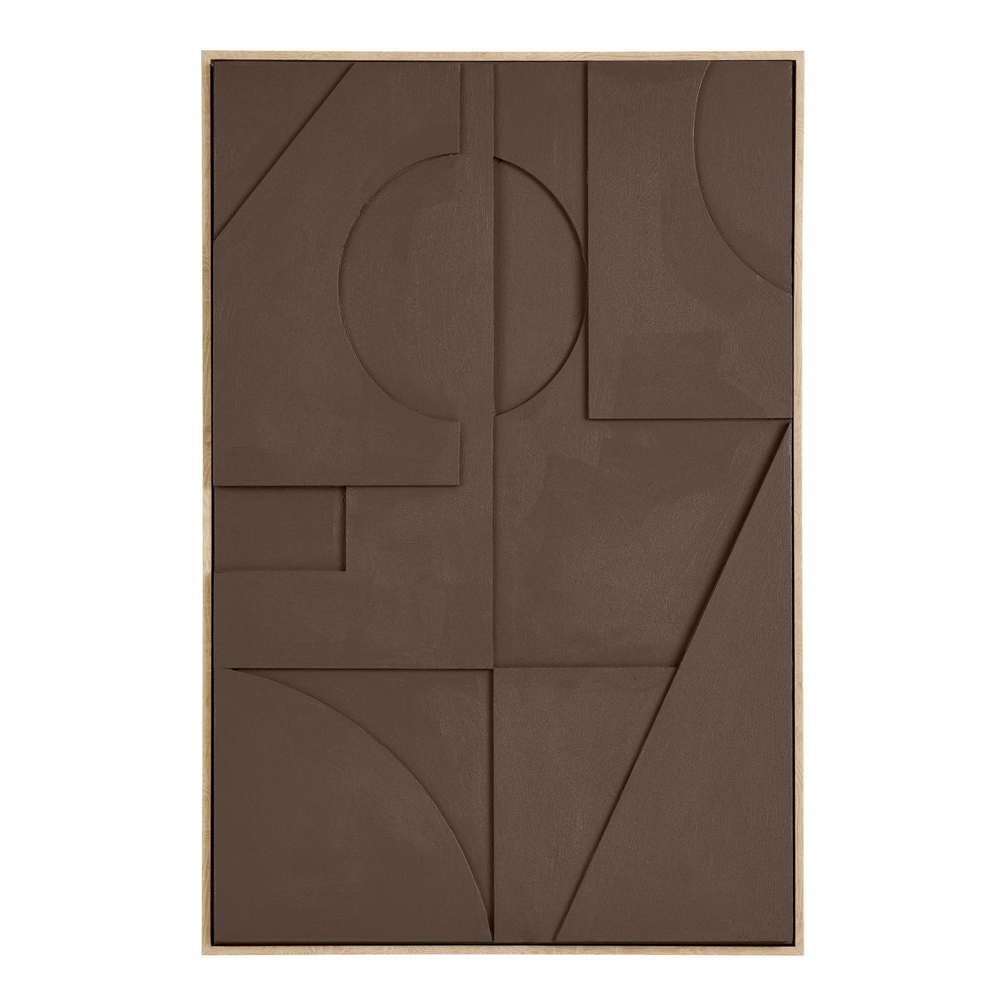 Decoração de Parede Isabella em Relevo Castanho, N.º 1 — 60 × 90 cm