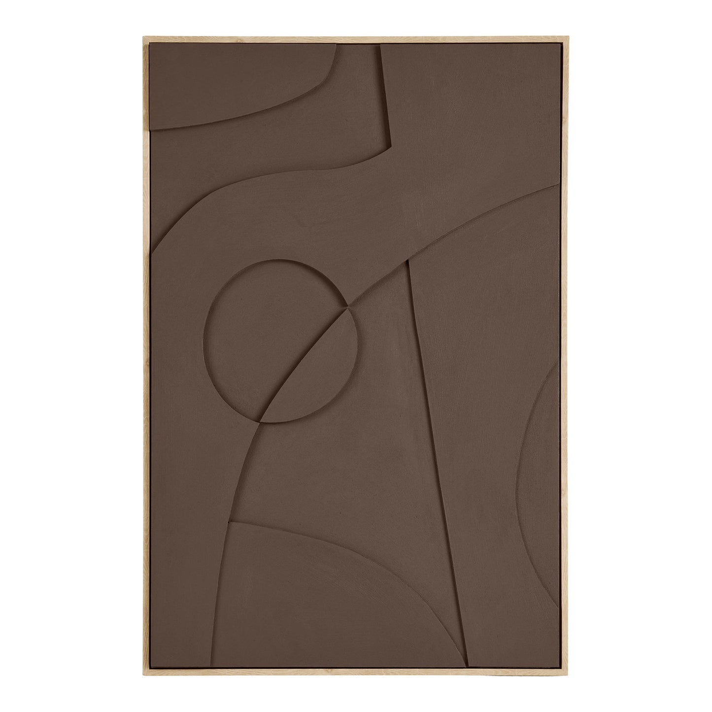 Decoração de Parede Isabella em Relevo Castanho, N.º 2 — 60 × 90 cm