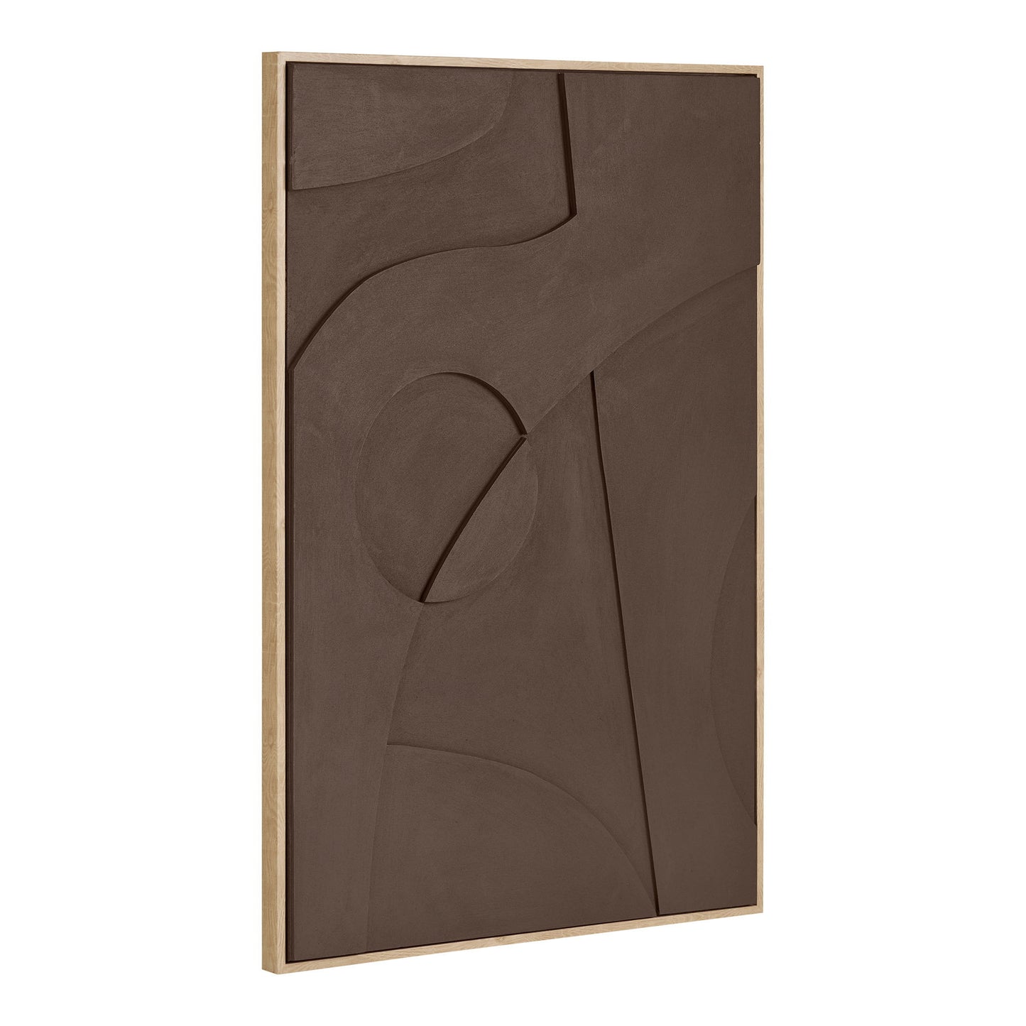 Decoração de Parede Isabella em Relevo Castanho, N.º 2 — 60 × 90 cm