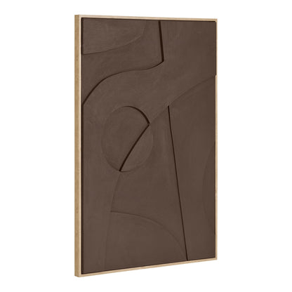 Decoração de Parede Isabella em Relevo Castanho, N.º 2 — 60 × 90 cm