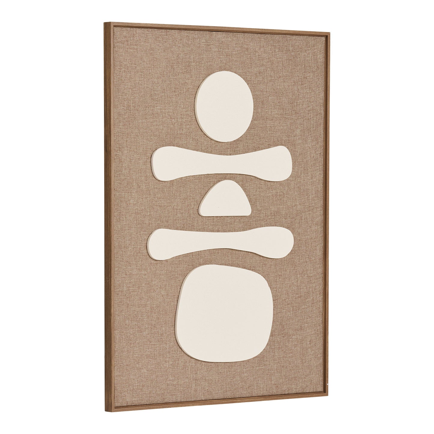 Decoração de Parede Diva em Relevo Castanho e Bege, N.º 1 — 50 × 70 cm
