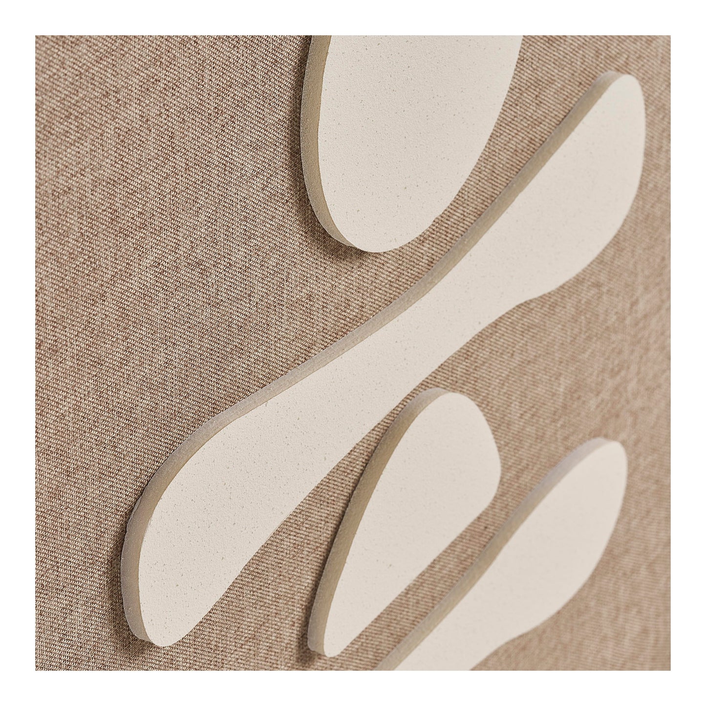 Decoração de Parede Diva em Relevo Castanho e Bege, N.º 1 — 50 × 70 cm