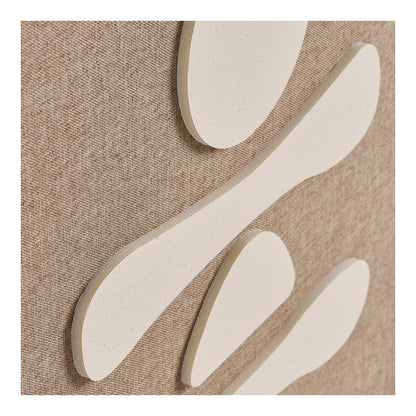 Decoração de Parede Diva em Relevo Castanho e Bege, N.º 1 — 50 × 70 cm