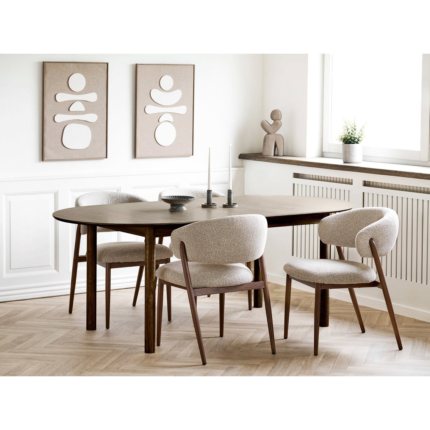 Decoração de Parede Diva em Relevo Castanho e Bege, N.º 1 — 50 × 70 cm